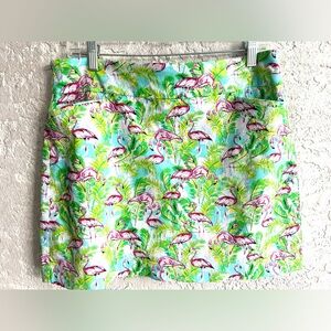 Attyre Athletic Pull On Skort Size 14 Green Golf Pickleball Tennis With Pockets